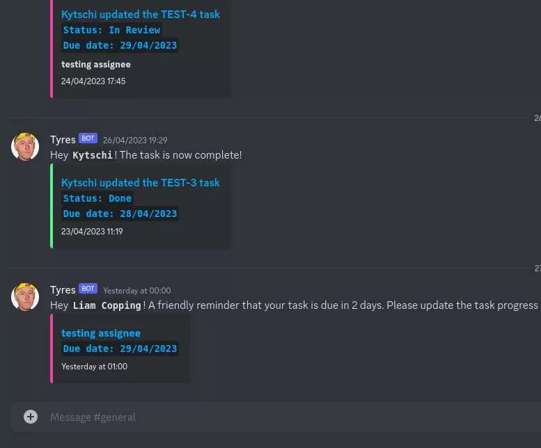 Tyres - the Jira to Discord BOT